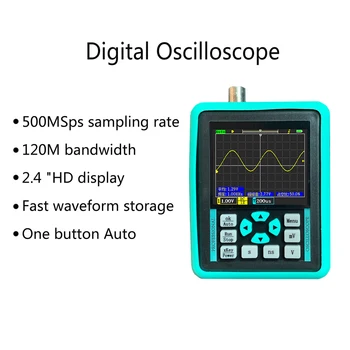 2,4 Colių Mini Skaitmeninis Oscilloscope Rinkinys Su BNC Įrašą Kabelis DSO1511E 120M Pralaidumo Transporto priemonių techninės Priežiūros (Įskaitant Bateriją)