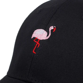 Aukštos kokybės flamingo išsiuvinėti beisbolas bžūp mados hip-hop lauko laukinių skrybėlės atsitiktinis sporto golf kepurės medvilnės tėtis skrybėlę