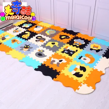 Mei qi cool baby žaisti motina EVA putų puzzle kilimėlį /Cartoon EVA putų mygtukai / Blokavimo Kilimėliai vaikams 30X30cm 1cm arba 32*32cm 1.2 cm
