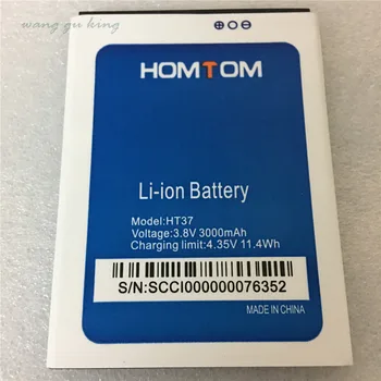 Naujas Originalus homtom ht37 Baterija 3000 mAh už homtom ht37 pro Išmaniųjų Telefonų
