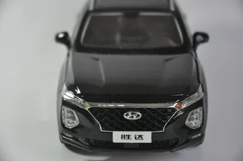 1:18 Diecast Modelis Hyundai SantaFe 2019 Black 4th Kartos Didelis SEDANAS Lydinio Žaislas, Miniatiūrinių Automobilių Kolekcija Dovanos