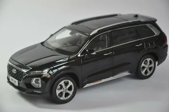 1:18 Diecast Modelis Hyundai SantaFe 2019 Black 4th Kartos Didelis SEDANAS Lydinio Žaislas, Miniatiūrinių Automobilių Kolekcija Dovanos