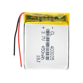 1/2/4 Vnt Li-polimero Li-po 3,7 V 403035 450mAh Bateria GPS MP3 MP4 PDA Žiūrėti BT Garsiakalbis 3.7 Voltų Įkraunama Ličio Baterija