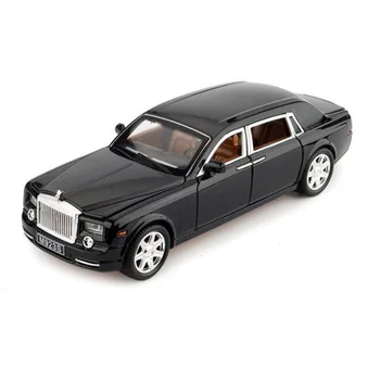 1:24 masto 20.5 CM Rolls-RoyceS Phantom su garso ir šviesos pullback modelis diecast automobilių mini žaislų kolekcijos dovanos F vaikas