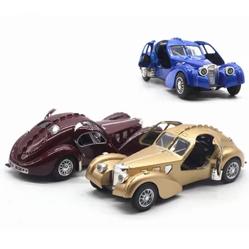 1:28 Lydinio Automobilio Modelį 57SC Atlantic Modeliavimas Klasikinių Automobilių Žaislas Garso, Šviesos, Traukti Atgal, Žaislas Automobilis Vaikų Žaislas Automobilio Modelio Ekranas Dovana