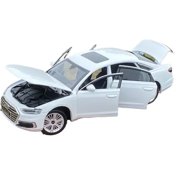 1/32 Lydinio Automobilių Modeliu Naujas 2020 m. AUDI-A8 Metalo, Lieto Rato Valdymo Automobilio Modelis, Garsas, Šviesa, Žaislas, Skirtas Berniukų Žaislas Automobilis Gimtadienio Dovanos