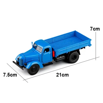 1/32 Retro Stiliaus Diecast Sunkvežimių Transportuotojo Transporto priemonę, Stumdomas Automobilio LED Muzika Modelio Vaikų Žaislas