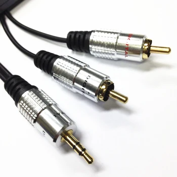 1,5 M GRYNO 3,5 mm Stereo Audio jungtis 2 RCA Twin 