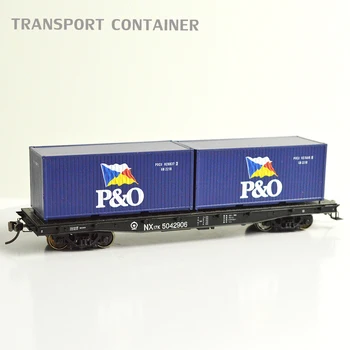1:87 Ho traukinio konteinerių laivybos, jūrų langelį traukiniu išdėstymo, kraštovaizdžio geležinkelio miniatiūrinės scenos
