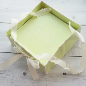 1 nustatykite popieriaus langelį (langelis+knyga+krepšys+tag), Žolės žalia dovanų popieriaus langelį, vestuves gimtadienis šokolado, sausainių saldainių pakuočių