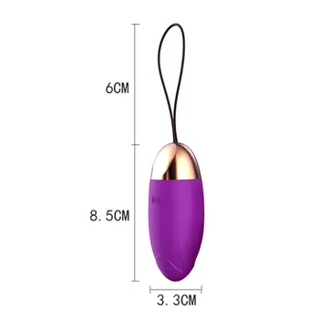 10 Spartos Belaidžio Kulka Vaginos Kamuoliukų Vibratorius Nematomas USB Įkrovimo Vandeniui Massager