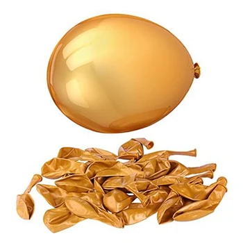 100 Vnt Aukso Perlas Latekso Balionų, Metallic Helio Balionus Vestuvių, Gimtadienio