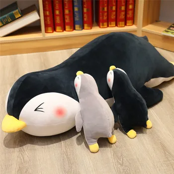 100cm Milžinišką Minkštas riebalų Pingvinas Pliušiniai Žaislai Įdaryti Animacinių filmų Gyvūnų Lėlės Mados Žaislas Vaikams Kūdikių Gražių Mergaičių, Kalėdų Dovanos
