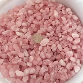100g AA+++ 9-12mm Gamtos Pink Rose Kvarco Kristalo Akmens Uolienų Žetonų Pasisekė Gydymo