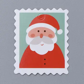 100vnt Santa Claus Modelis Kalėdų Kraftpopieris Žymes Dovana Žymes Pakabinti Ženklus 