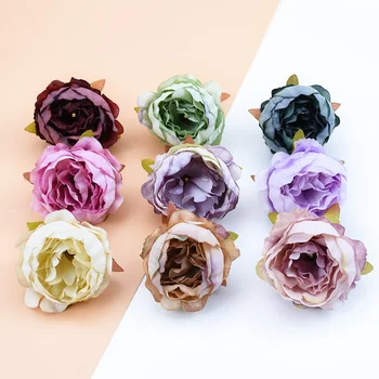 100vnt dirbtinės gėlės Šilko bijūnų žiedų sienos vestuvių namų dekoro priedai 