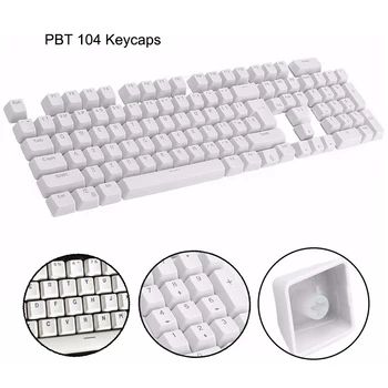 104 anglų PBT Keycaps už Mechaninė Klaviatūra Suderinama su MX Jungikliai Skaidrų Paramos Led Apšvietimas Keycaps