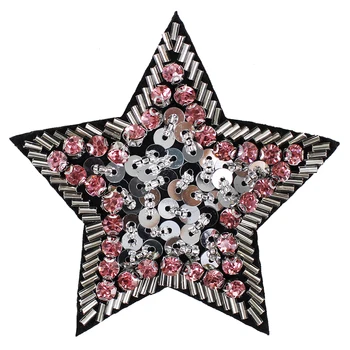 10pieces Rankų darbo Karoliukais China Crystal Star Emblemos Fragmentais Sagės Lopai Drabužius, Batus Amatų 