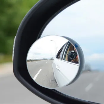 10vnt 360 Laipsnių Frameless Plono galinio vaizdo Plataus Kampo Apvalios Išgaubtos Automobilių aklojoje Veidrodžių Stovėjimo Galinio vaizdo Veidrodis BlindSpot