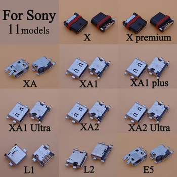 10vnt Micro USB Sony Xperia L1 L2 E5 X Premium XA XA1 XA2 Ultra Plus 