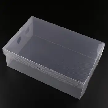 10vnt Skaidraus skaidraus Plastiko Batų Saugojimo Dėžės, Sulankstomas Batai Atveju Turėtojas