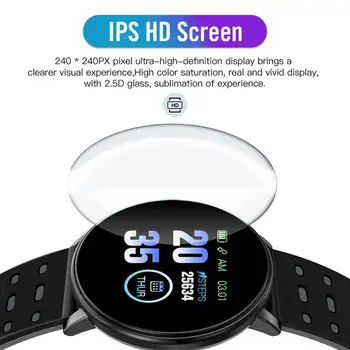 119Plus Smart Žiūrėti IP67 atsparus Vandeniui Apyrankę Žiūrėti Širdies ritmo Smart Apyrankė Sporto Laikrodžiai Juosta Smartwatch 
