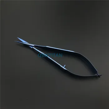 12,5 cm Oftalmologijos Chirurgijos žirklės Butas rankena akių Micro žirklės nerūdijančio plieno/ Titano