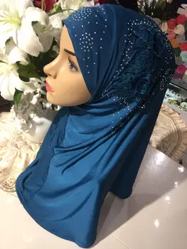 (12 vnt/daug) ramadanas naujo dizaino traukti į musulmonišką hidžabą islamo šalikas asorti spalvų SYF251