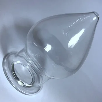120*72mm big butt plug skaidraus stiklo tuščiaviduriai analinis kaištis sekso žaislai moteris analinis dilator expander buttplug g spot stimuliatorius