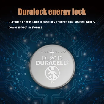 12PCS Originalą DURACELL CR2016 Mygtuką Cell Baterijos 3V Ličio Baterijas Žiūrėti Žaislas Kompiuterio Skaičiuoklė Valdymo DLCR 2016