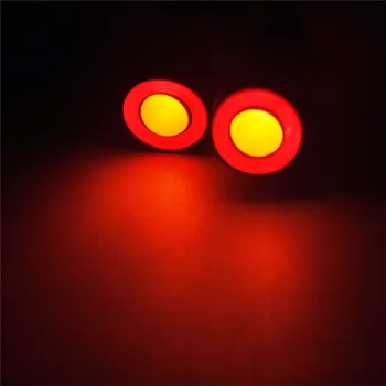 13mm/17mm 2LEDs Angel Eye LED Šviesos Žibintų Lemputė 1:10 RC Sunkvežimių Automobilių Mėlyna + Balta