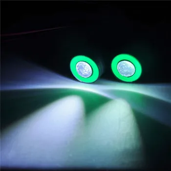 13mm/17mm 2LEDs Angel Eye LED Šviesos Žibintų Lemputė 1:10 RC Sunkvežimių Automobilių Mėlyna + Balta