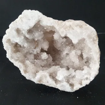 150-200g natūralus Baltasis agatas geode kristalų sankaupos gausybės ragas feng shui Dekoratyvinis akmuo, akmenys