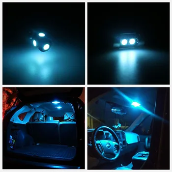 15vnt Baltas Automobilis LED Lemputės Interjero Paketą Rinkinys 2007 m. 2008 M. 2009 M. Lexus LS460 LS600h Žemėlapis Durų Kamieno Žingsnis Mandagumo Žibintai
