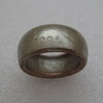 1804 Puoštas Monetos Žiedas Senovinių Monetų Rankų Darbo Žiedas