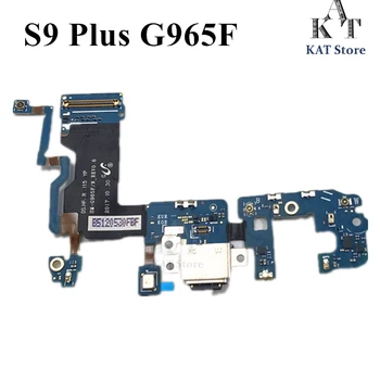 1PCS/Daug S9 Plus SM-G965F G965U G9650 Įkroviklio Įkrovimo lizdas USB Doko Jungtis, Flex Kabelis Flex Juostelės Pakeitimo Dalis