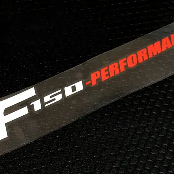 1Pair F-150 Efektyvumo Etiketes ir Lipdukus, skirtus Sunkvežimių, Auto, Automobilių Kėbulo Durų Lipdukai Ford F150