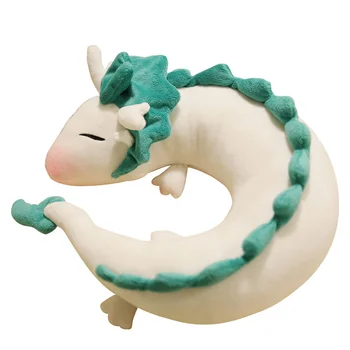 1Pcs Mados Pagalvę Lėlės Animacinių filmų Dragon Anime Hayao Miyazaki Atkakli Toli Haku Mielas U Formos Lėlės, Pliušiniai Dovanos Vaikams, Žaislai