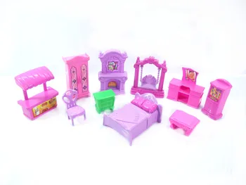 1Set 22Pcs lols lėlės baldai, TV kėdės, stalo, Vonia sofa-Lova žaislai Vaikams lols priedai dydžio kostiumas LOLs lėlės, žaislai