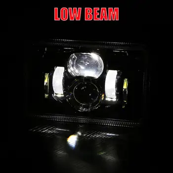 1pc 4X6 LED Žibintai DOT Patvirtintas Didelis Šviesos DIODO Darbo Šviesos Juosta priekinis žibintas Vairuotojo Lempa 6500K Akiratyje