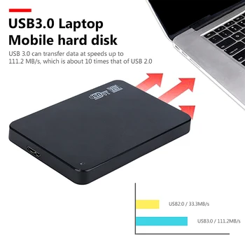 2,5 colio Išorinį Kietąjį Diską, USB 3.0 500GB 1 TB 2TB Storage HDD Išorinį Kietąjį Diską Nešiojamas HD Kietasis Diskas Staliniams Nešiojamąjį kompiuterį Mac H