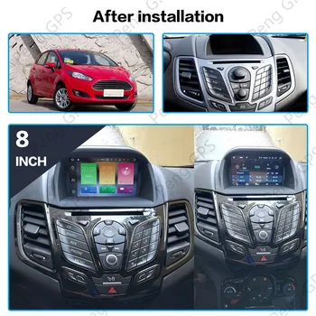 2 din stereo imtuvas-Automobilio radijo Headunit Audio Ford Fiesta 2013-2016 M. Android10.0 car navigator daugialypės terpės Grotuvas, Nemokamas žemėlapio