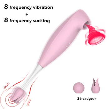 2 in 1 G-taško Vibratoriai Moterims Makšties Čiulpti Klitorio Stimuliatorius Makšties Orgazmas Spenelių Massager Suaugusiųjų Sekso Žaislai moterims AV