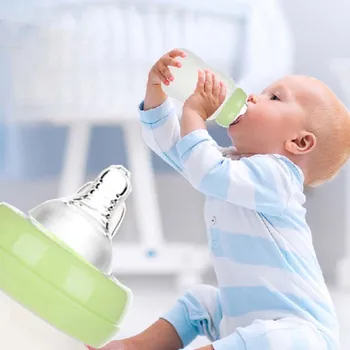 2 in 1 Silikono Kūdikių Buteliukas kūdikiams skirto pieno silikono šėrimo butelis (Šaukštas premija) Kūdikiams, Vaikams, Šaukštas Ryžių Pasta Šėrimo Butelis