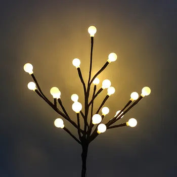 20 galvutės, Led Saulės Energijos Medžio Šviesos Kieme Veja Kraštovaizdžio Lempos Dekoro Lauko Sodo Kieme Kalėdinė Dekoracija Saulės Šviesos