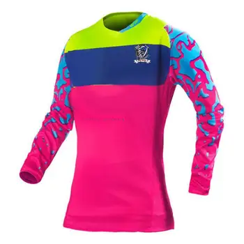 2018 m. Naujos Kalnų Jersey mtb ilgomis rankovėmis jersey moterų mx dh t-shirt Kalnų Dviračiu Įranga Jersey ropa mtb