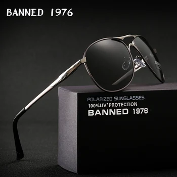 2019 Aukštos Kokybės kietas Poliarizuoti Akiniai nuo saulės vyrams, prekės Dizaineris UV400 apsauga, Derliaus vairavimo saulės akiniai oculos