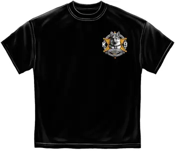 2019 Mados Vasaros Stiliaus Teisėsaugos T-Shirt Elito Veislės K9 Šerifas Black Marškinėliai