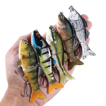 2019 Naujas 10cm 18g 3D Akis Skyriai 3 Segmentų Žvejybos Masalas trijų Kablys 3 Sujungtas Dirbtinis Masalas Sunku Wobblers pesca spręsti