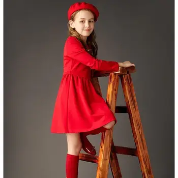 2019 Naują Pavasario Rudens Vaikų Mergaičių Medvilnės Princesė Suknelė, Vaikams, Suknelės Mergaitėms Baby Girl Šalis Suknelė Drabužius Vestidos S189